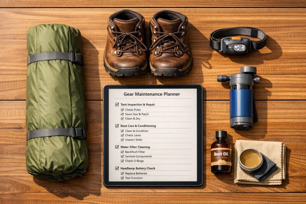 Outdoor Gear Maintenance Planner