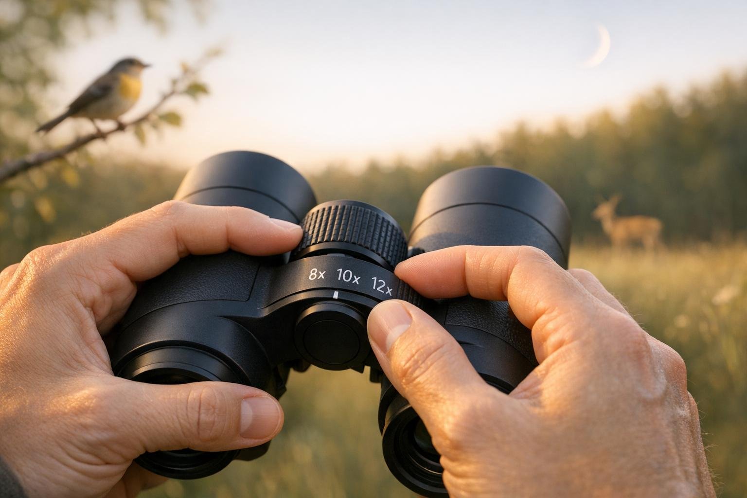 Binoculars Magnification Guide Tool